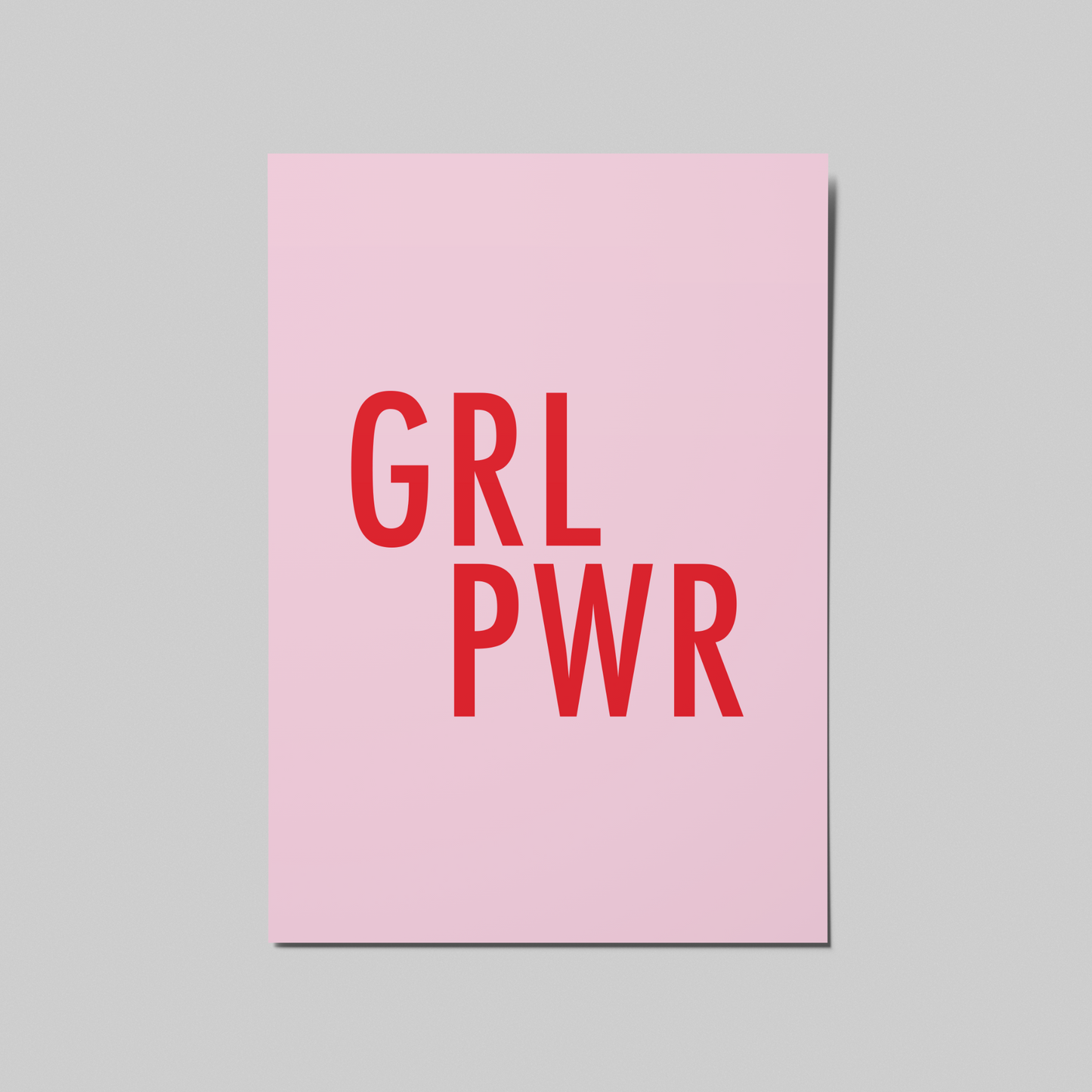 GRL PWR − einzelne Postkarte
