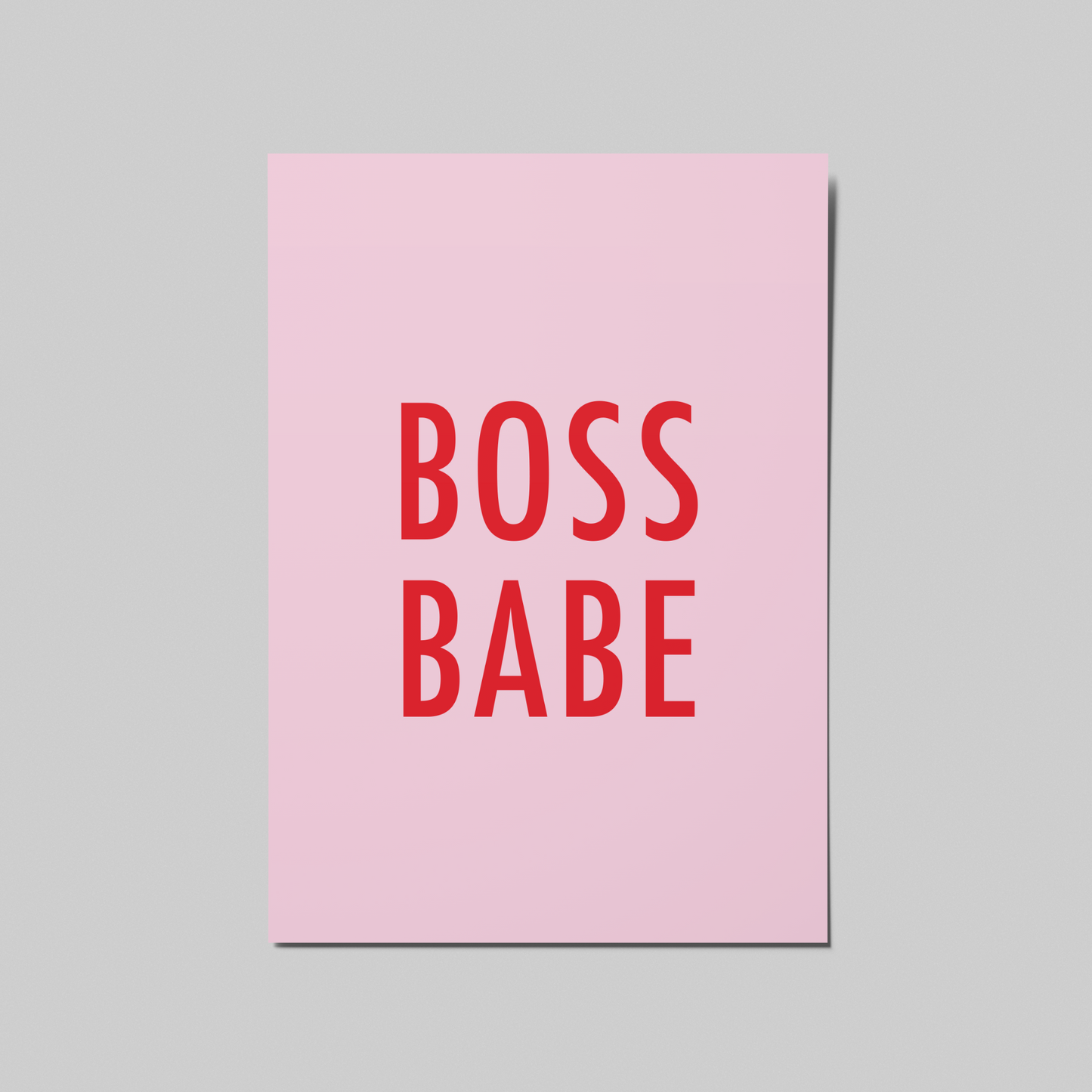 BOSS BABE − einzelne Postkarte