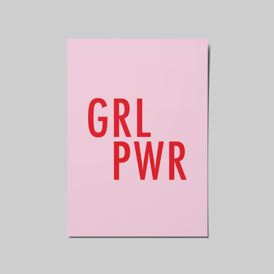 GRL PWR ­− einzelne Postkarte