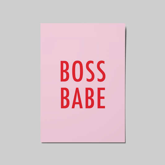 BOSS BABE ­− einzelne Postkarte