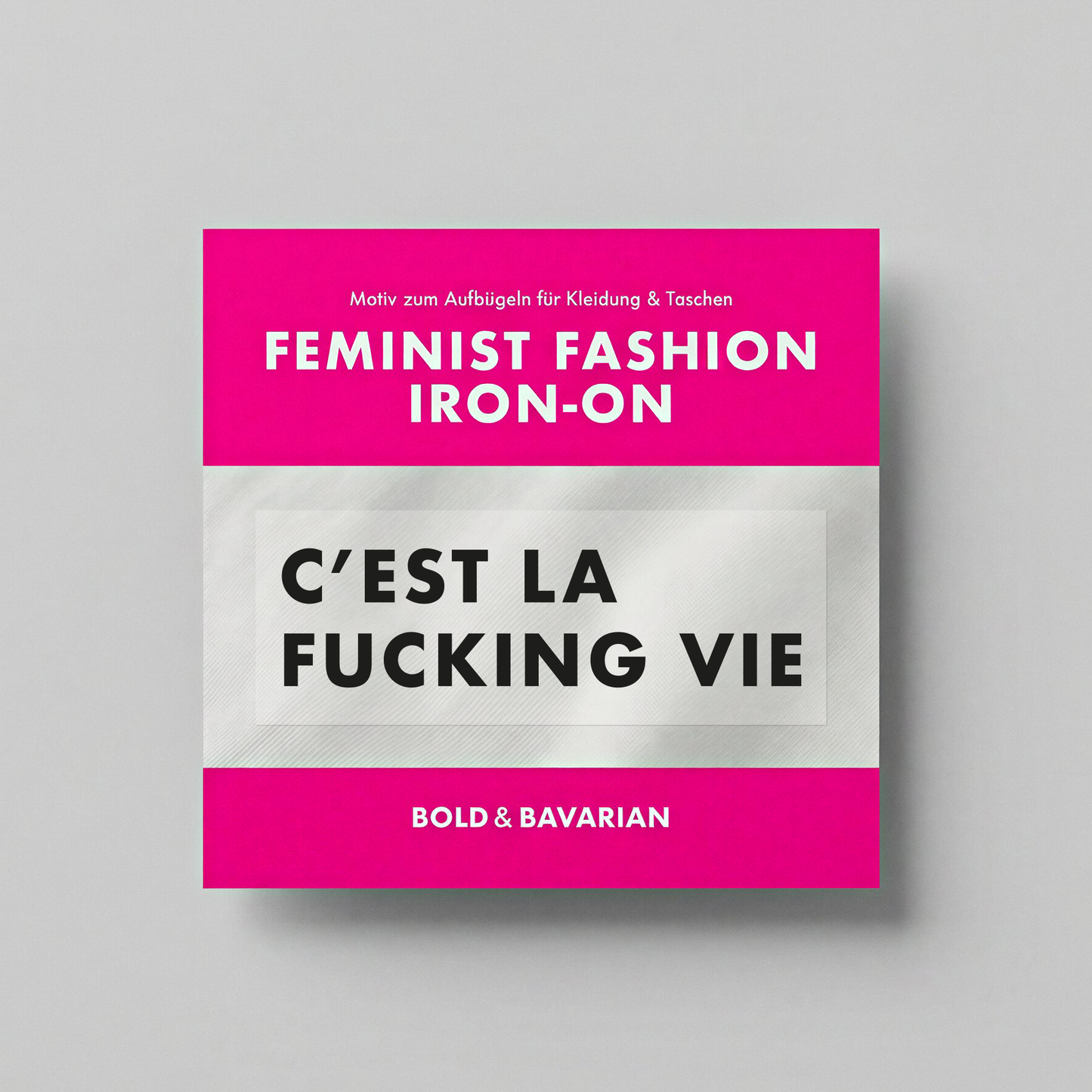Iron-on "C'EST LA FUCKING VIE"