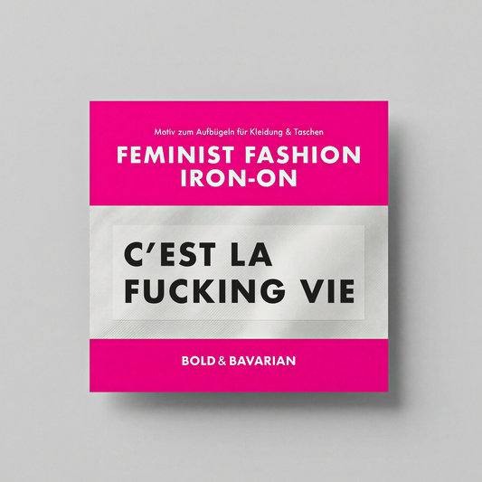 Iron-on "C'EST LA FUCKING VIE"